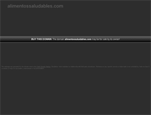 Tablet Screenshot of alimentossaludables.com